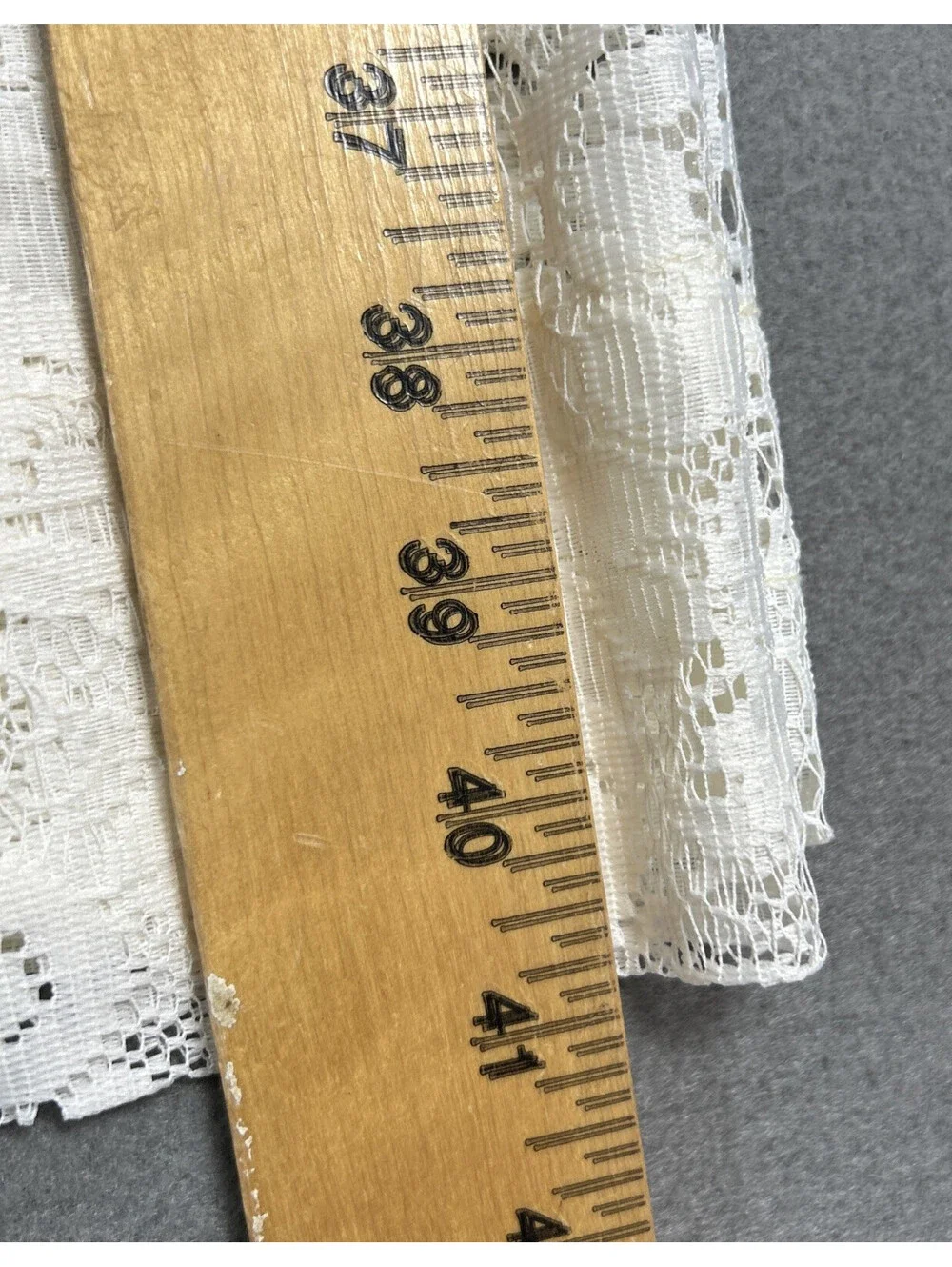 Vintage Ivory 3 Piece Lace Curtains 59